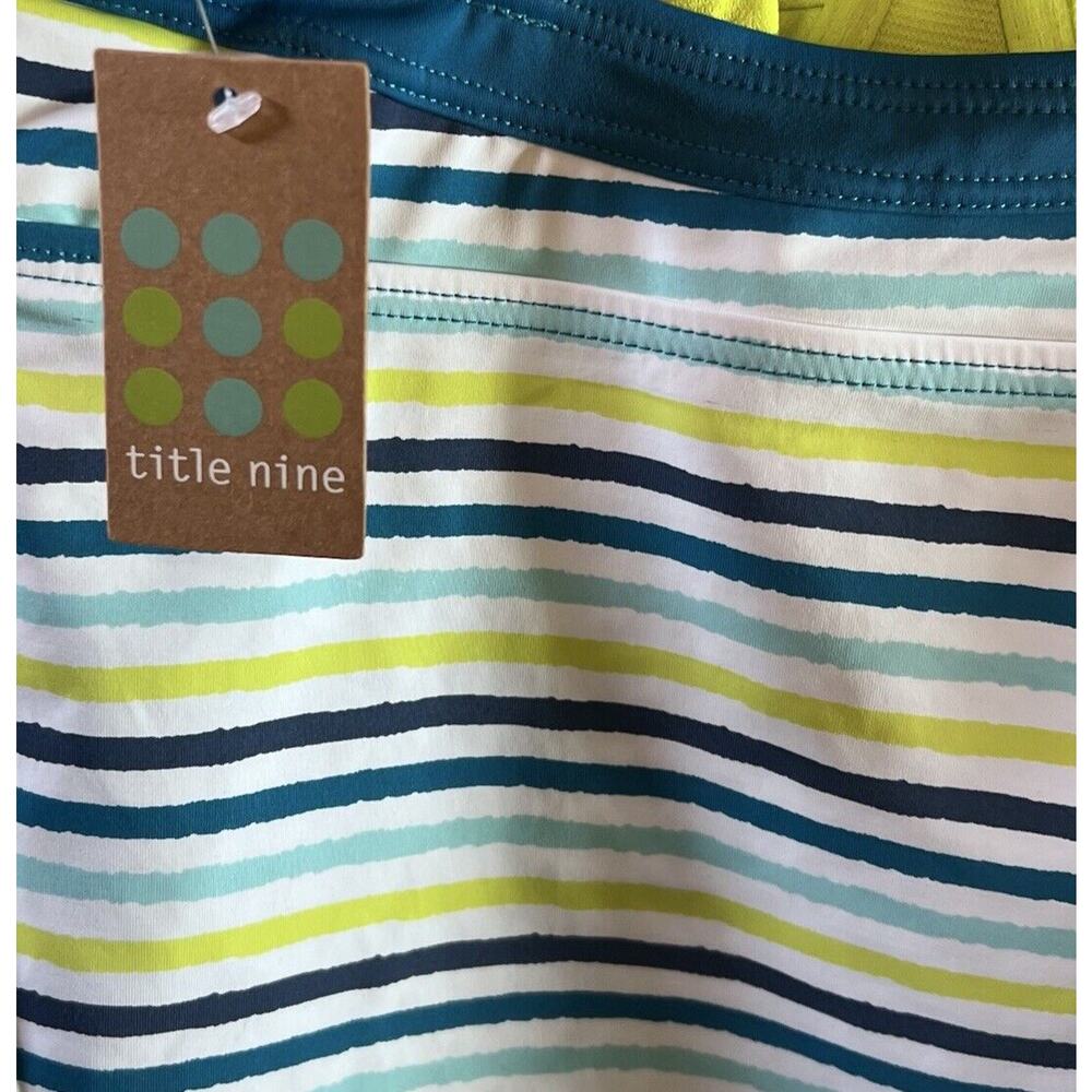 NWT Title Nine Pele Tankini Top 32DD Teal Blue Swim Strappy Underwire Bra - Picture 5 of 7